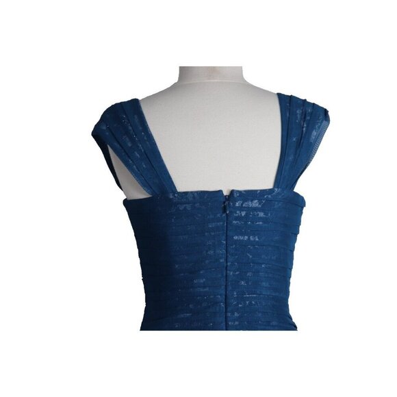 BCBGMaxazria Womens Small Blue Ink Ivetta Sleeveless Cocktail Dress CVR6P451 - Picture 7 of 13